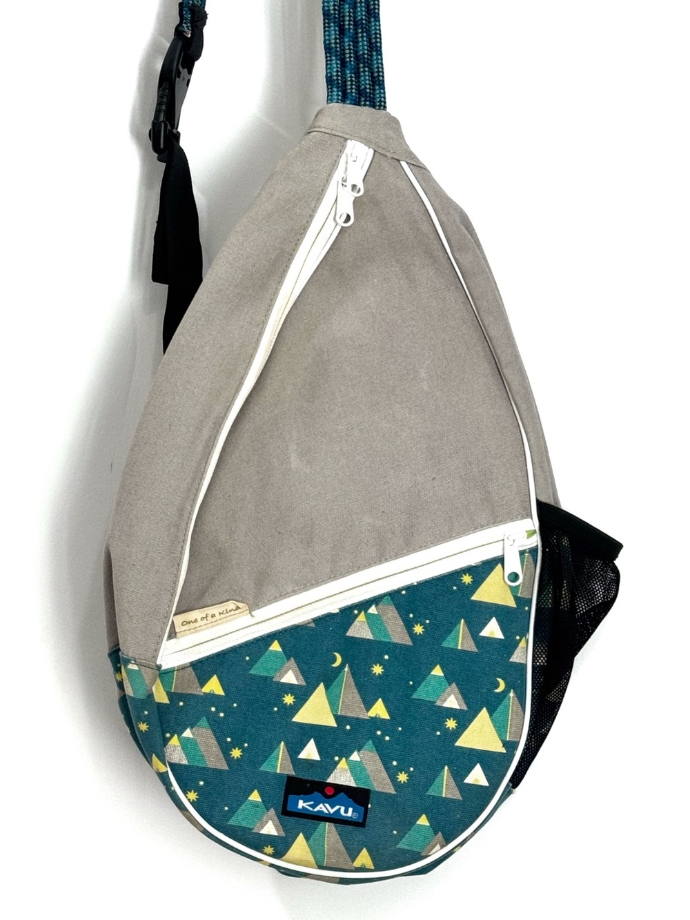KAVU Paxton Pack Rope Sling Crossbody Bag Night Range Camping Theme